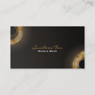 Carte de visite du Salon de bronzage chic Golden R