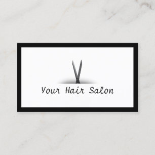 Carte de visite du salon de coiffure à la fronti