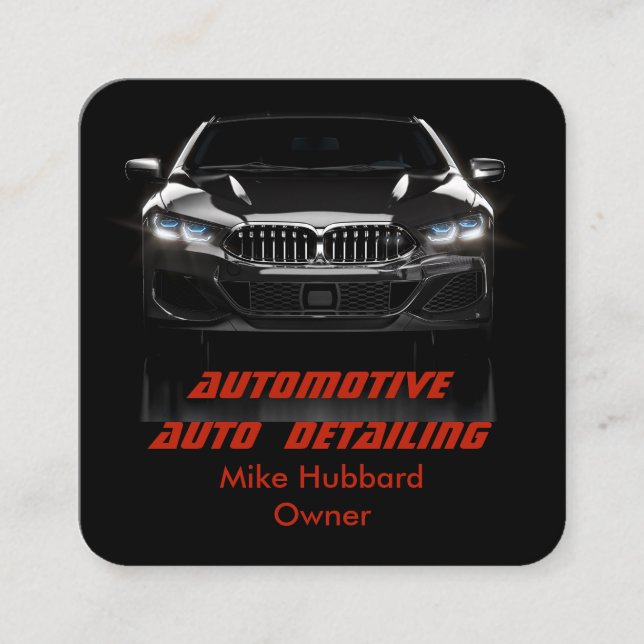 Carte de visite du service de détail automatique m (Devant)