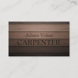 Carte de visite du service de menuiserie de charpe