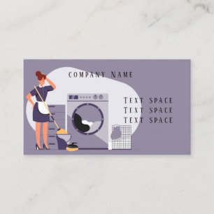 Carte de visite du service de nettoyage des domest