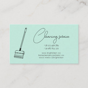 Carte de visite du service de nettoyage écologique
