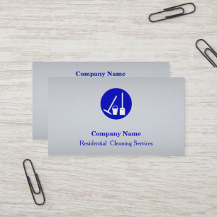 Carte de visite du service de nettoyage profession