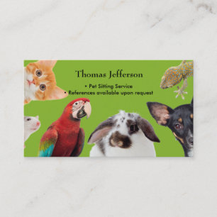 Carte de visite du service de pose de familiers