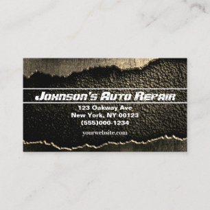 Carte de visite du service de réparation mécanique