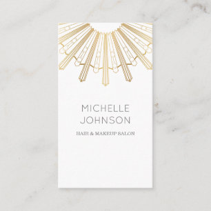 Carte de visite du soleil d'art déco