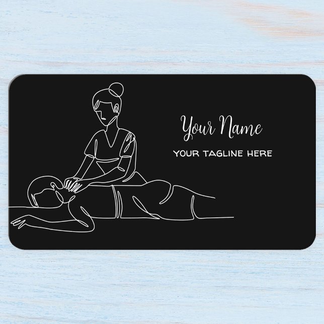 Carte de visite du Spa mobile de massage thaï (Créateur téléchargé)
