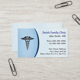 Carte de visite du symbole Médicale du médecin