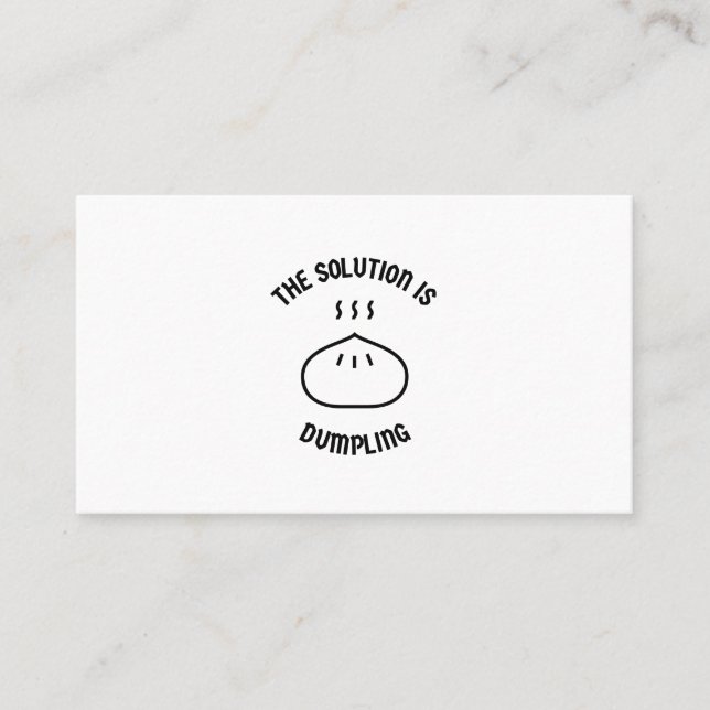 Carte De Visite Dumpling (Devant)