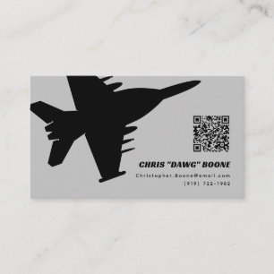 Carte De Visite EA-18G Growler Fighter Jet moderne