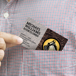 Carte De Visite Earth Mover   Véhicule de construction