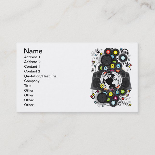 Carte De Visite Earth_Music (Devant)