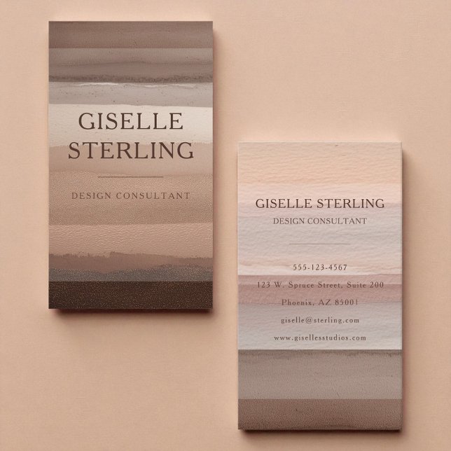 Carte De Visite Earth Tone Modern Boho (Créateur téléchargé)