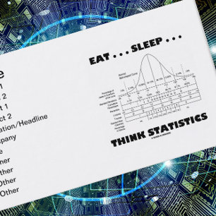 Carte De Visite Eat Sleep ... Think Statistics