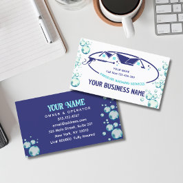 Carte De Visite Eau de lavage sous pression Gouttes Nettoyage de l