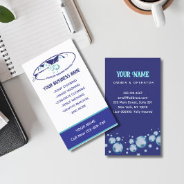 Carte De Visite Eau de lavage sous pression Gouttes Nettoyage de l