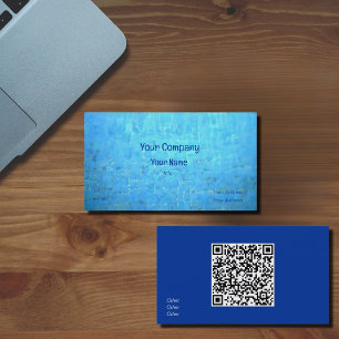 Carte De Visite Eau de piscine   ajouter QR 