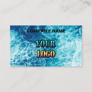 Carte De Visite Eau marine marine marine bleu nature marine