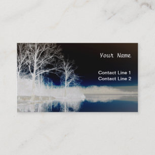Carte De Visite Eaux bleues calmes
