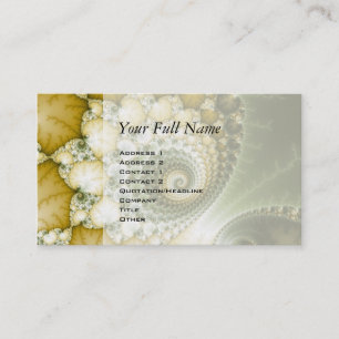 Carte De Visite Écale l'art fractal