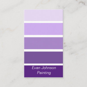 Carte De Visite Échantillons de peinture pourpre
