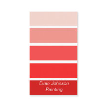 Échantillons de peinture rouge