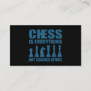 Carte De Visite Échecs Est Art Science Sports Cadeaux Femmes Homme