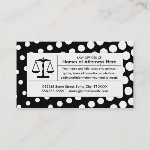 Carte De Visite échelle de justice à mi-teinte