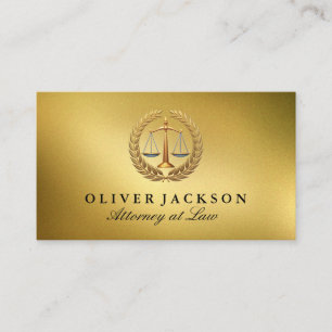 Carte De Visite Échelle de justice   Logo du cabinet d'avocats