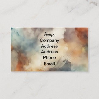Carte De Visite éclaboussure d'aquarelle Abstraite