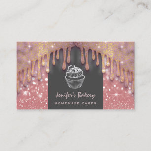 Carte De Visite Éclairage de luxe moderne gouttes de cupcake migno