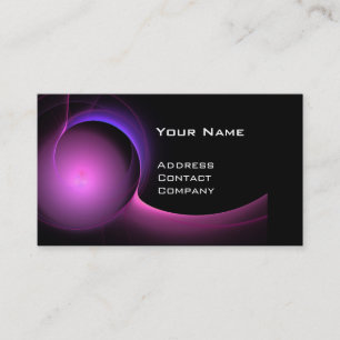 Carte De Visite ECLIPSE MONOGRAM Vibrant noir violet