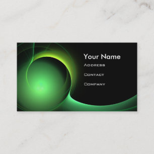 Carte De Visite ECLIPSE MONOGRAM Vibrant vert noir