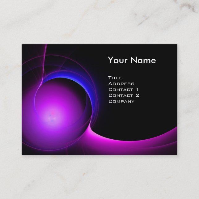 Carte De Visite ECLIPSE MONOGRAM Vibrant violet noir (Devant)