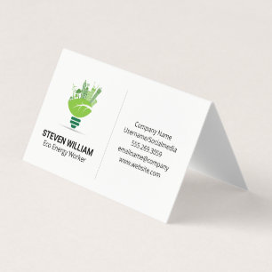 Carte De Visite Eco City   Ampoule électrique