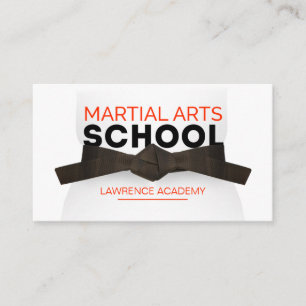 Carte De Visite École d'arts martiaux / Karate dojo