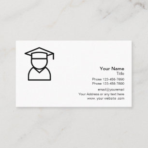 Carte De Visite École Tutoring le logo éducatif