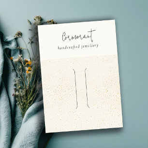 Carte De Visite Écran à broches à cheveux blanc en or tacheté