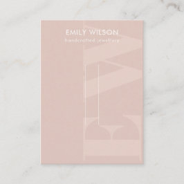 Carte De Visite Écran à poil rustique en gras monogramme 