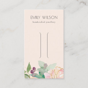 Carte De Visite Écran à poils dorés rose rose rose or