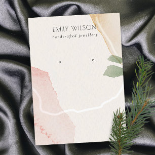 Carte De Visite Écran Abstrait à oreilles vert moelleux