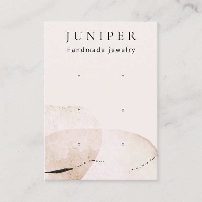 Carte De Visite Écran Abstrait de bijoux d'oreille (Devant)