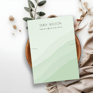 Carte De Visite Écran Abstrait de collier vert de chaux