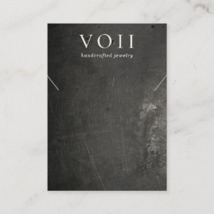 Carte De Visite Écran bracelet cool noir rustique