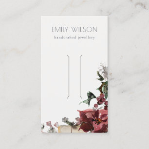 Carte De Visite Écran chaud Festif Folio Bow Clip