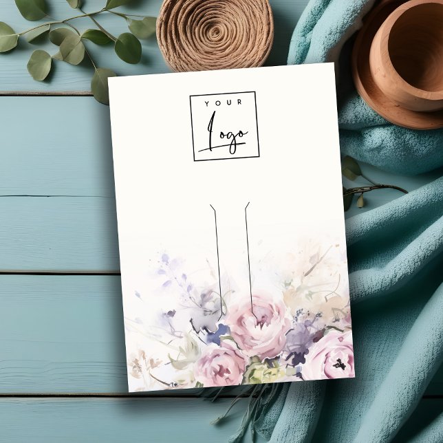 Carte De Visite Écran de bijoux en coiffure Rose flou (Créateur téléchargé)