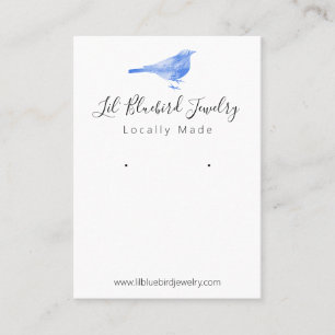 Carte De Visite Écran de bijoux faits main Bluebird