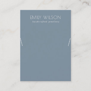 Carte De Visite Écran de collier bleu moelleux simple