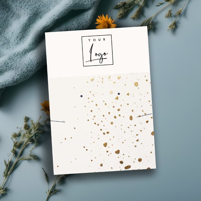 Carte De Visite Écran de collier d'oreille en or blanc (Créateur téléchargé)