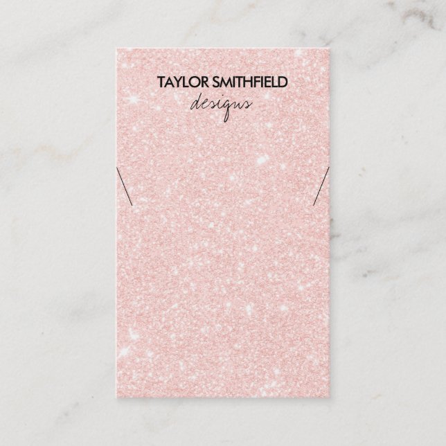 Carte De Visite Écran de collier Faux Parties scintillant (Devant)